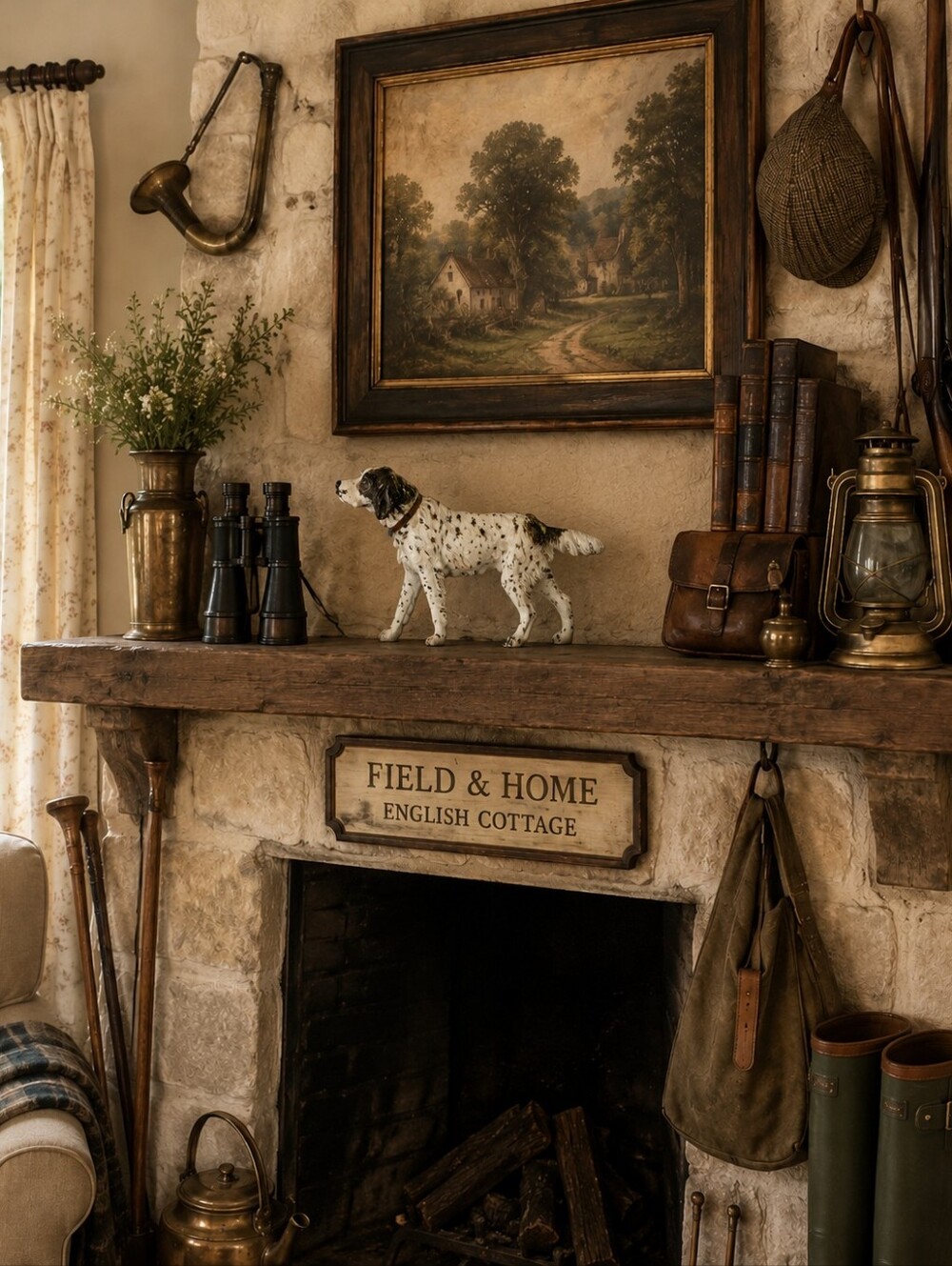Vintage Heavy Cast Iron English Setter Dog Doorstop Figure | GERMANY 🐕🐶